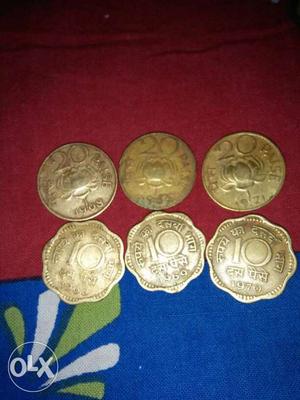 Six  paisa coin