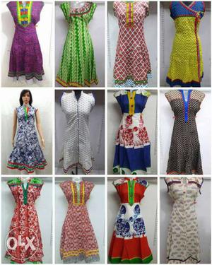 Stylish striched kurties at Rs600 each piece