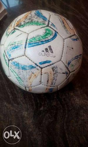 White Adidas Soccer Ball