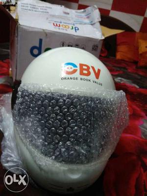 White CBV Full Face Helmet With Box