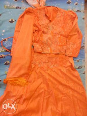 Women's Orange Traditional Dress