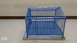 Blue cage for all kind of pets with tray