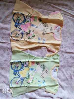 100% cotton frocks for baby girls (0 to 12