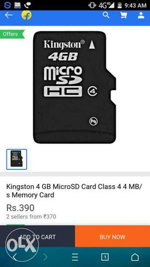 4GB Kingston Micro SD Card Screenshot