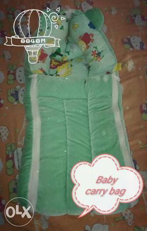 Baby's Green Carry Bag