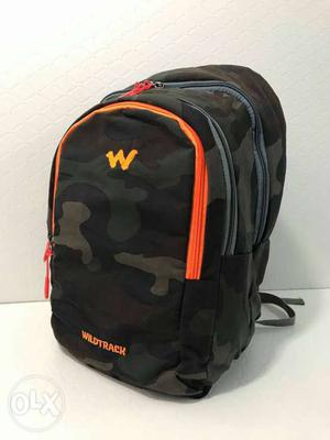 Black And Orange Wildtrack Backpack