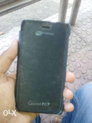 Black CAnvas Pop Flip Smartphone Case