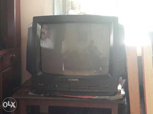 Black Philips CRT TV