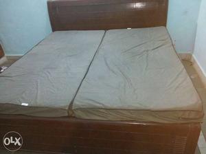 Box type double bed with mattress in very good