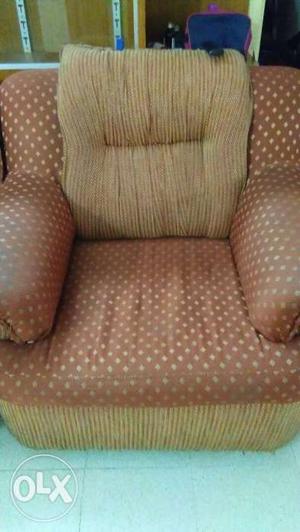 Brown Fabric Sofa Chairs