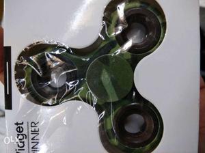Green And Black Camouflage Fidget Spinner