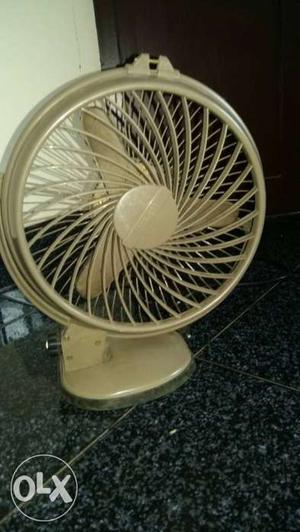 Luminous table fan with working condition.