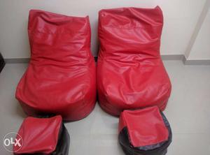 Negotiable: 4 caprius bean bags along with beans at 4k