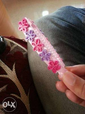New fresh pin.Banana Hair Pin. rs 50. for 1 piece. quilled