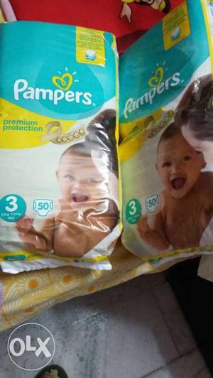 Pamper Diapers. 50x2 Packs. Fresh Size-3 (5-9Kg).
