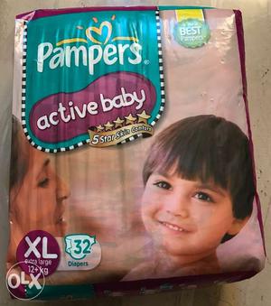 Pampers Active Baby extra large size diapers (32