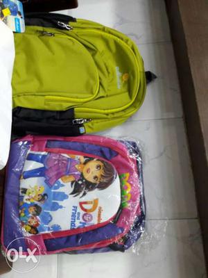 Pink And Blue Dora And Friends Theme Backpack
