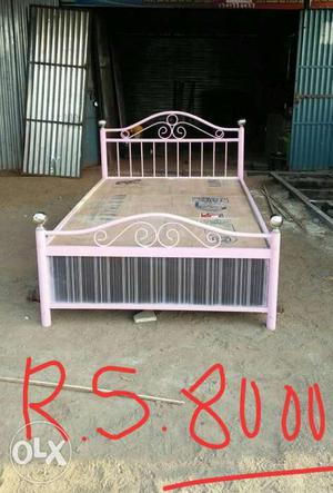 Pink Metal Bed Frame