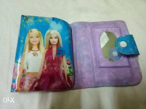 Purple, Red, And Blue Barbie Themed Tri-fold Wallet