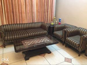 Sofa set 2 sofas 2 sofa chairs centre table and