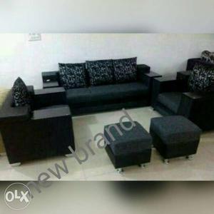 Sofa set black and white colour sofa set with