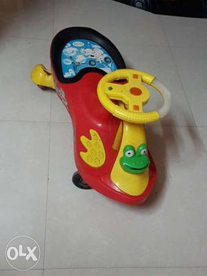 Toddler's Red And Yellow Plasma Car