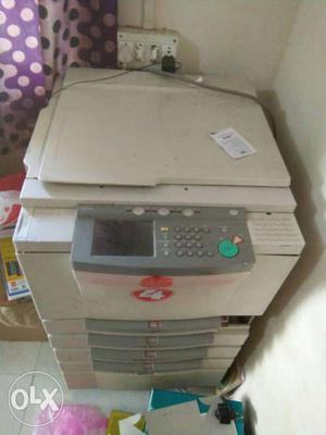 White And Grey Multi-function Printer