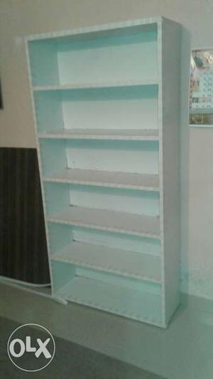 White Wooden 6-layered Shelf