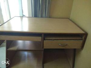 Wooden Desk With Drawers