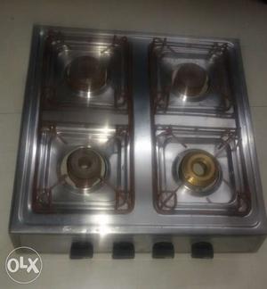 4 burner gas stove..steel is in good condition.