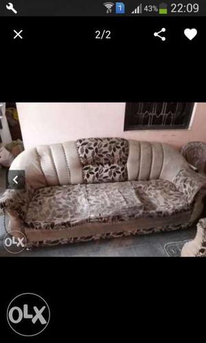 5 Seater Covered Sofa average condition