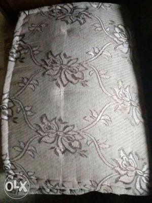 Gray Floral Print Textile