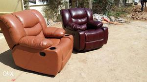 Recliner Sofa Chair - Brand New Recliner Sofas in Brown