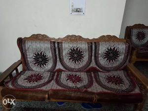 5 Seater wooden sofa with centre table in very
