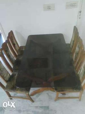 5_3 dinning table with 6 chair