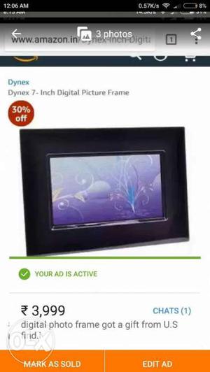 7 Inch Black Dynex Digital Picture Frame Screenshot