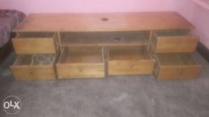 Beautiful wooden sethi with racks as shown. You