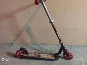 Black And Stainless Steel Kick Scooter