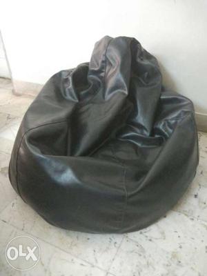 Black coloured large bean bag