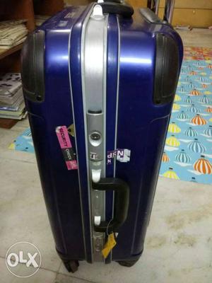 Blue And Black Luggage