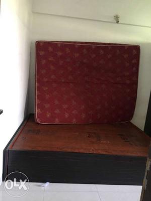 Box bed with mattress 1 year old
