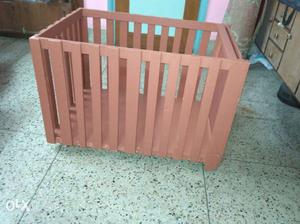 Brown Wooden Crib baby home