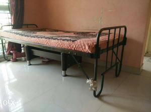 Complete Metal Cot with mattress. Its strong
