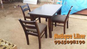 Designer Low height 4 Chair dining set
