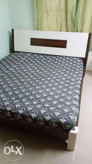 King Size Double Bed (New) with cotton Mattress and Pillows