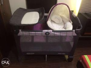 Purple And Gray Graco Pack And Play