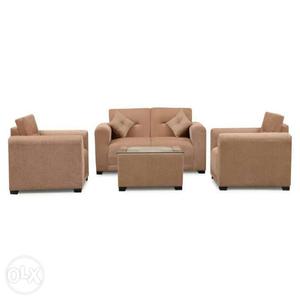 Sofa Set High quality 2+1+1 And Centre table beige colour
