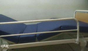 Two way foldable hospital bed along with mattresss for sale