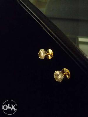 3.30 ct moissanite diamond earrings in 14ct