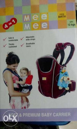 Baby's Red Carrier Box. unused